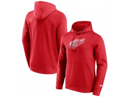 Pánska mikina Detroit Red Wings Primary Logo Graphic Hoodie Athletic Red