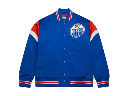 Pánská Bunda Edmonton Oilers NHL Heavyweight Satin Jacket