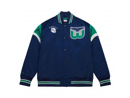 Pánska Bunda Hartford Whalers NHL Heavyweight Satin Jacket