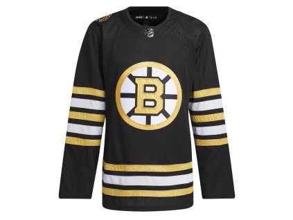 Pánský dres Boston Bruins NHL adidas Black 100th Anniversary Primegreen Authentic Jersey