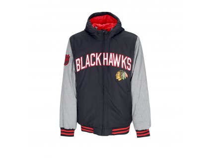 Pánska Bunda Chicago Blackhawks Cold Front Polyfilled Padded Jacket w. Hood