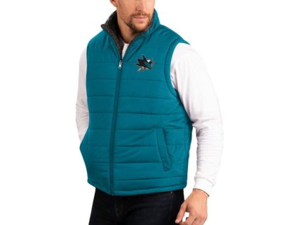 Pánská Oboustranná Vesta San Jose Sharks NHL Power Hitter Reversible Vest