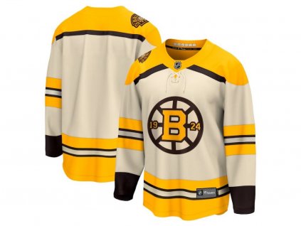 Detský Dres Boston Bruins Cream 100th Anniversary Replica Jersey