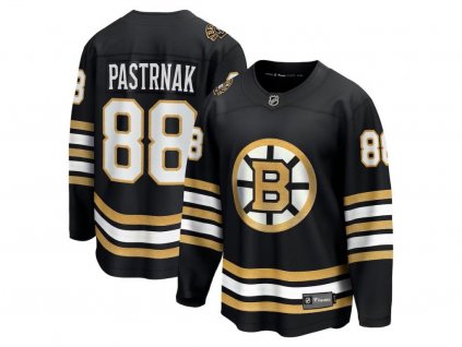 Detský Dres David Pastrnak #88 Boston Bruins Black 100th Anniversary Premier Breakaway Jersey