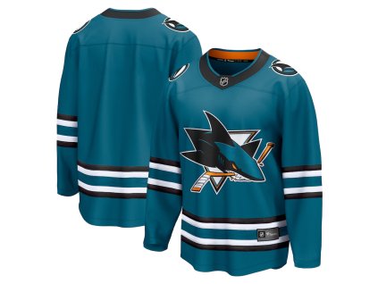 Pánský dres San Jose Sharks NHL Breakaway Home Jersey Teal