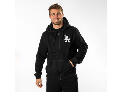 Pánská mikina Los Angeles Dodgers MLB Imprint ’47 HELIX FULL ZIP Hood