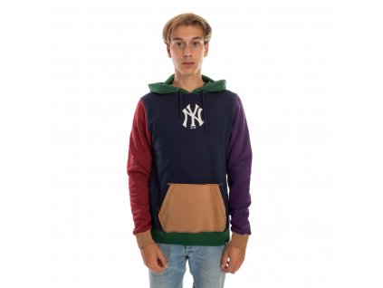 Pánska Mikina New York Yankees Color Block 47 DUNLOE Hood