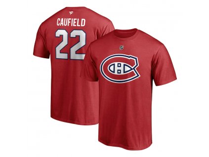 Tričko Cole Caufield #22 Montreal Canadiens Authentic Stack Name & Number