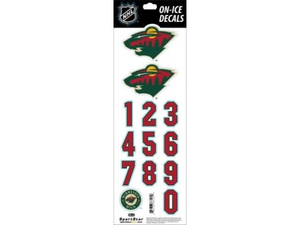 Samolepky na helmu Minnesota Wild NHL Decals