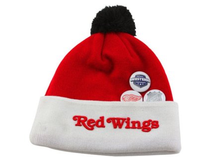 Pánská zimní čepice Detroit Red Wings NHL Button Up