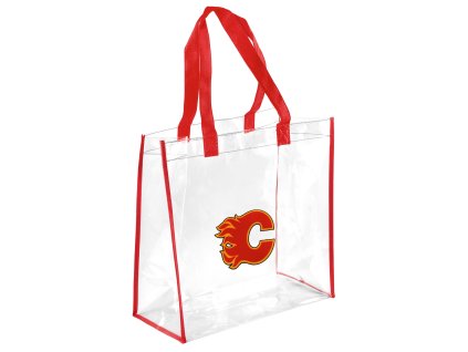 Taška Calgary Flames NHL Clear Reusable Bag