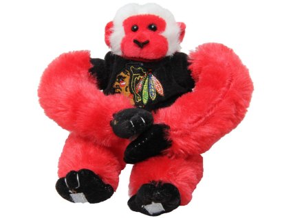 Plyšová opice Chicago Blackhawks NHL