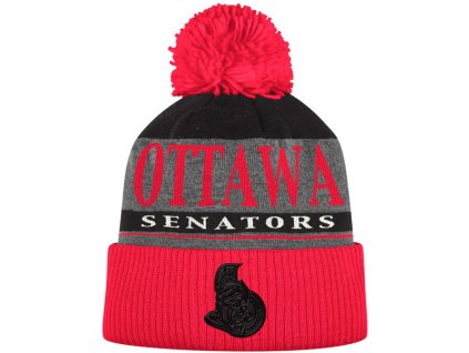 Pánská zimní čepice Ottawa Senators NHL Cuffed Knit Hat With Pom