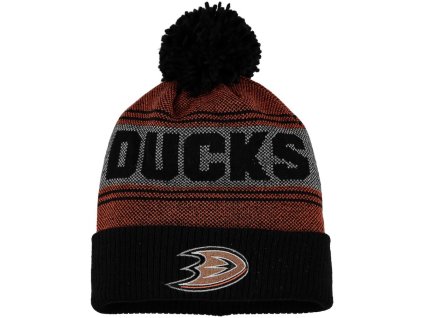 Pánská zimní čepice Anaheim Ducks NHL Adidas Mascot Cuffed Knit