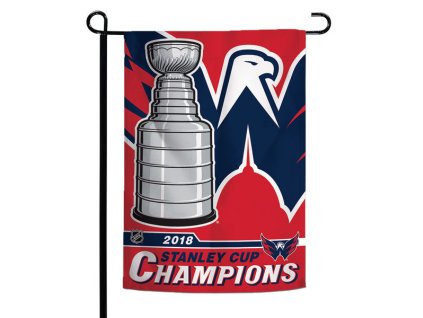Vlajka Washington Capitals NHL 2018 Stanley Cup Champions 12" x 18" 2-Sided Garden Flag
