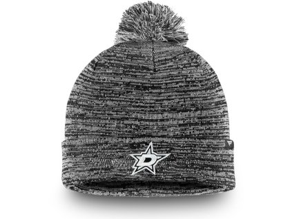 Pánská zimní čepice Dallas Stars NHL Black and White