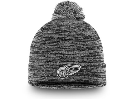 Pánská zimní čepice Detroit Red Wings NHL Black and White
