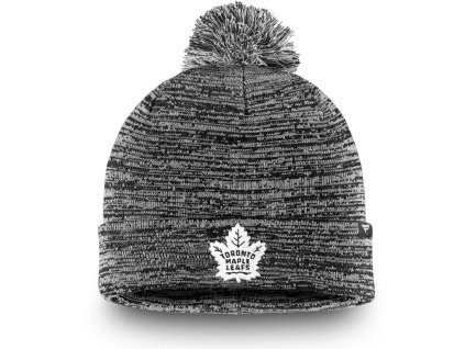 Pánská zimní čepice Toronto Maple Leafs NHL Black and White