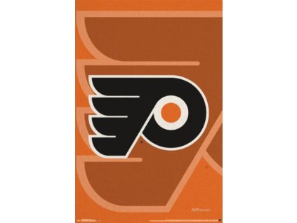 NHL Plakát Philadelphia Flyers Double Logo