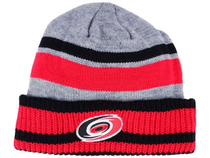 Pánska zimná čiapka Carolina Hurricanes adidas NHL Heathered Grey Beanie
