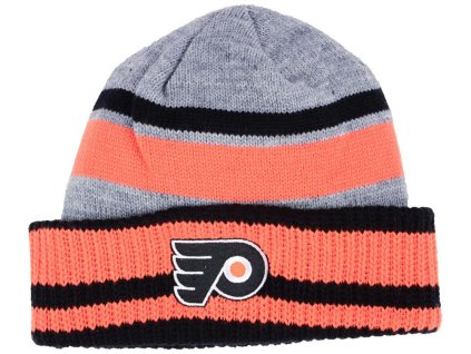 Pánská zimní čepice Philadelphia Flyers NHL adidas Heathered Grey Beanie