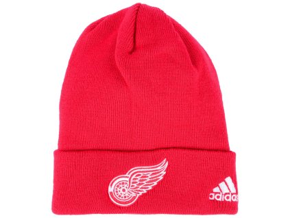 Pánská zimní čepice Detroit Red Wings NHL adidas Basic Cuff Knit