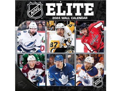 Kalendář NHL Elite 2024 Wall Calendar