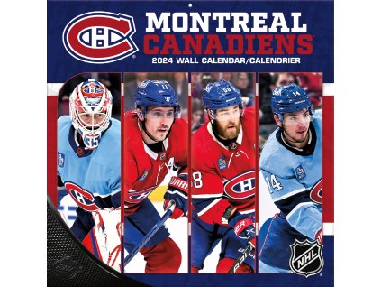 Kalendář Montreal Canadiens NHL 2024 Wall Calendar