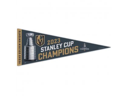 Vlajka Vegas Golden Knights 2023 Stanley Cup Champions 12" x 30" Premium Pennant