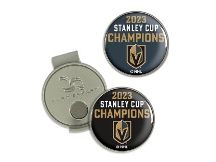 Golfová sada Vegas Golden Knights NHL 2023 Stanley Cup Champions Hat Clip & Ball Marker Set