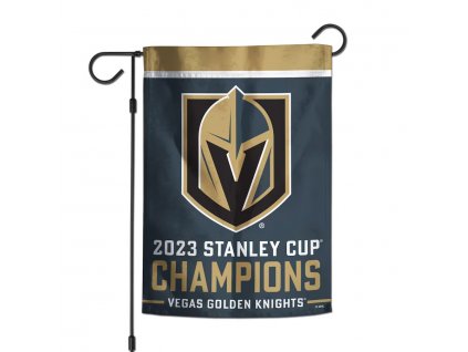 Vlajka Vegas Golden Knights 2023 Stanley Cup Champions 12'' x 18'' Double-Sided Garden Flag
