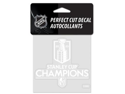 Samolepka Vegas Golden Knights NHL 2023 Stanley Cup Champions 4'' x 4'' Perfect Cut Decal