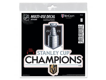 Samolepka Vegas Golden Knights 2023 Stanley Cup Champions 6'' x 6'' All Surface Decal