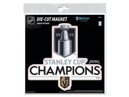 Magnet Vegas Golden Knights 2023 Stanley Cup Champions 6'' x 6'' Indoor/Outdoor Vinyl Magnet