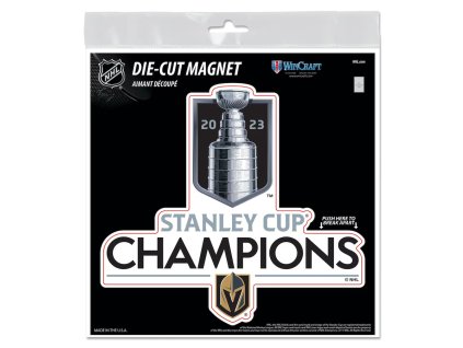Magnet Vegas Golden Knights NHL 2023 Stanley Cup Champions 6'' x 6'' Indoor/Outdoor Vinyl Magnet