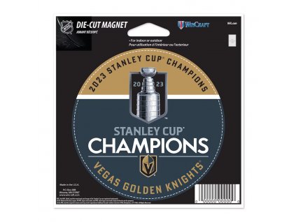 Magnet Vegas Golden Knights 2023 Stanley Cup Champions 4.5'' x 6'' Indoor/Outdoor Vinyl Magnet