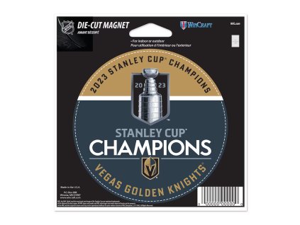 Magnet Vegas Golden Knights NHL 2023 Stanley Cup Champions 4.5'' x 6'' Indoor/Outdoor Vinyl Magnet