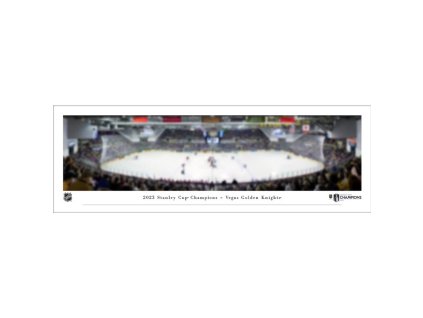 Panoramatický plakát Vegas Golden Knights NHL 2023 Stanley Cup Champions 13.5" x 40" Panoramic Poster