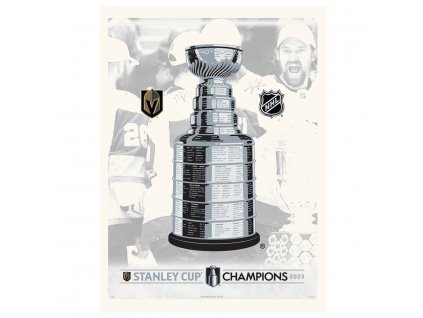 Slavnostní tisk Vegas Golden Knights 2023 Stanley Cup Champions 12" x 16" Print