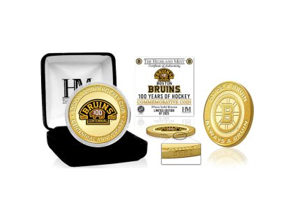 Sběratelská Pamětní Mince Boston Bruins NHL 100th Anniversary Bronze Coin