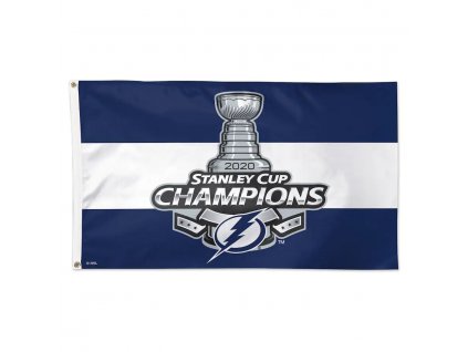 Vlajka Tampa Bay Lightning 2020 Stanley Cup Champions 3' x 5' Single-Sided Deluxe Flag
