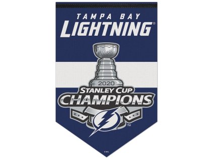 Vlajka Tampa Bay Lightning NHL 2020 Stanley Cup Champions 17'' x 26'' Premium Banner