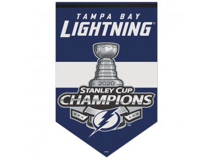 Vlajka Tampa Bay Lightning 2020 Stanley Cup Champions 17'' x 26'' Premium Banner