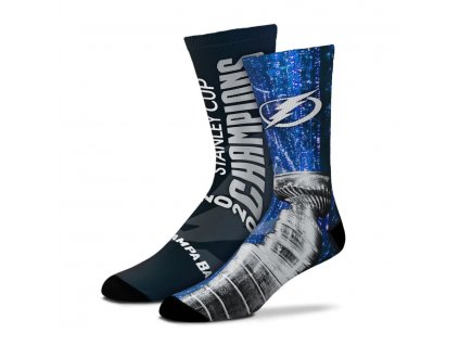 Ponožky Tampa Bay Lightning 2020 Stanley Cup Champions All Over Logo Sublimated Crew Socks