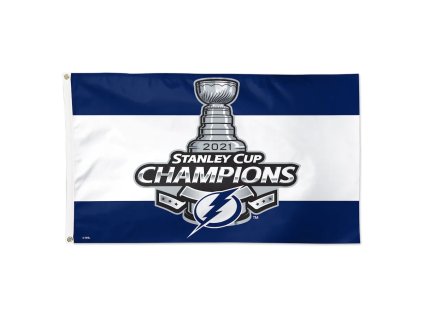 Vlajka Tampa Bay Lightning NHL 2021 Stanley Cup Champions 3' x 5' Deluxe Single-Sided Flag