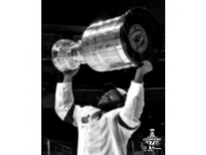 Fotografie Erik Černák Tampa Bay Lightning 2021 Stanley Cup Champions Raising Cup Photograph 8" x 10"