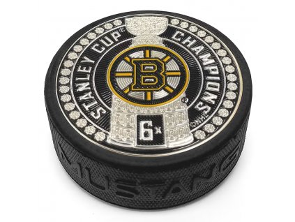 Puk Boston Bruins 6-Time Stanley Cup Champions 3'' Dynasty Trimflexx Puck
