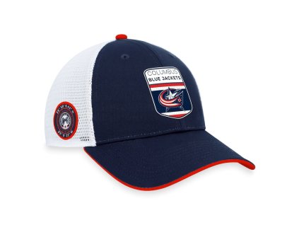 Pánská kšiltovka Columbus Blue Jackets NHL Draft 2023 Podium Trucker Adjustable Authentic Pro