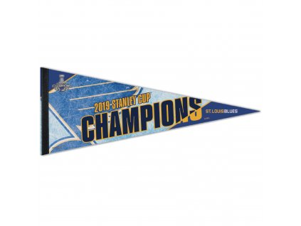 Vlajka St. Louis Blues WinCraft 2019 Stanley Cup Champions 12'' x 30'' Premium Pennant