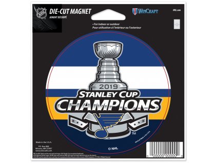 Magnet St. Louis Blues WinCraft 2019 Stanley Cup Champions 4.5'' x 6'' Indoor/Outdoor Magnet